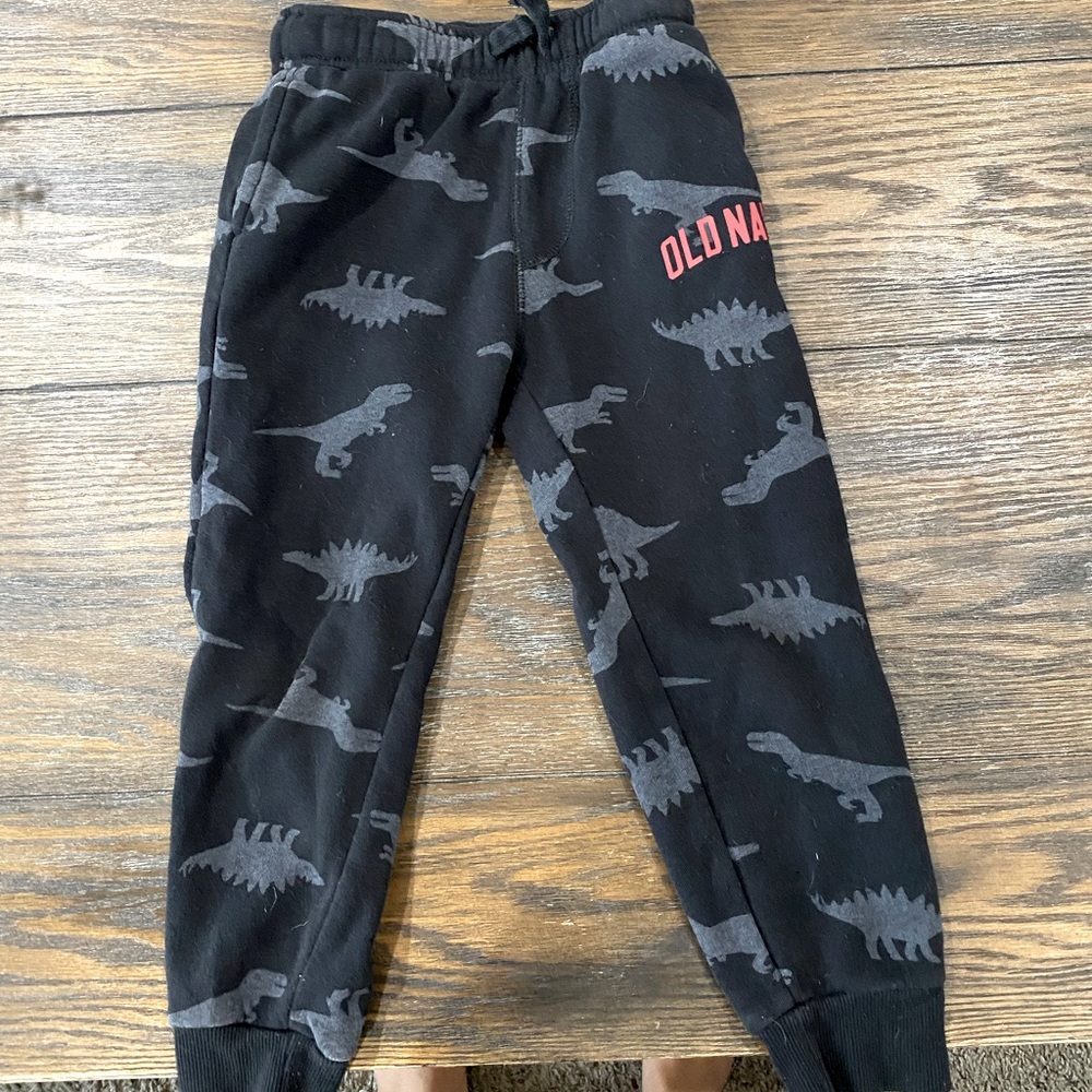 Old Navy Black Dinosaur Sweatpants